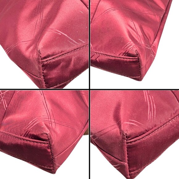 Vera Bradley Maroon Nylon Preppy Poly Molly Slim Crossbody Purse - Picture 5 of 8